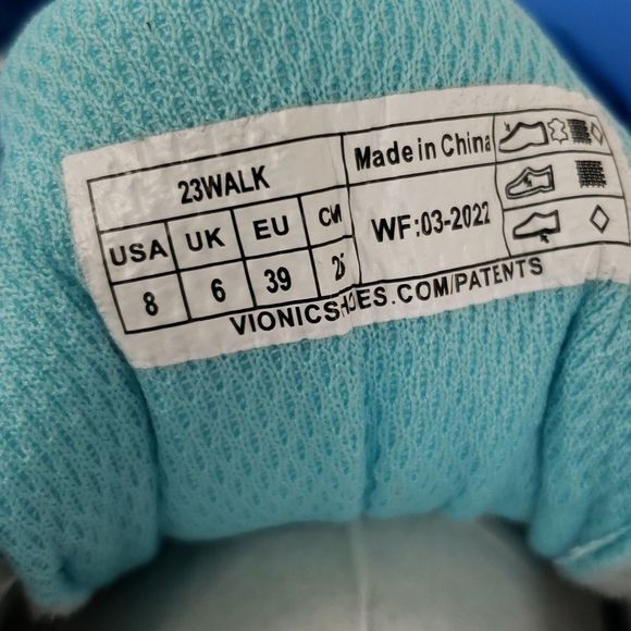 Orthaheel Walker Womens Plantar Fasciitis Shoe  White Blue 8 US - Picture 5 of 6